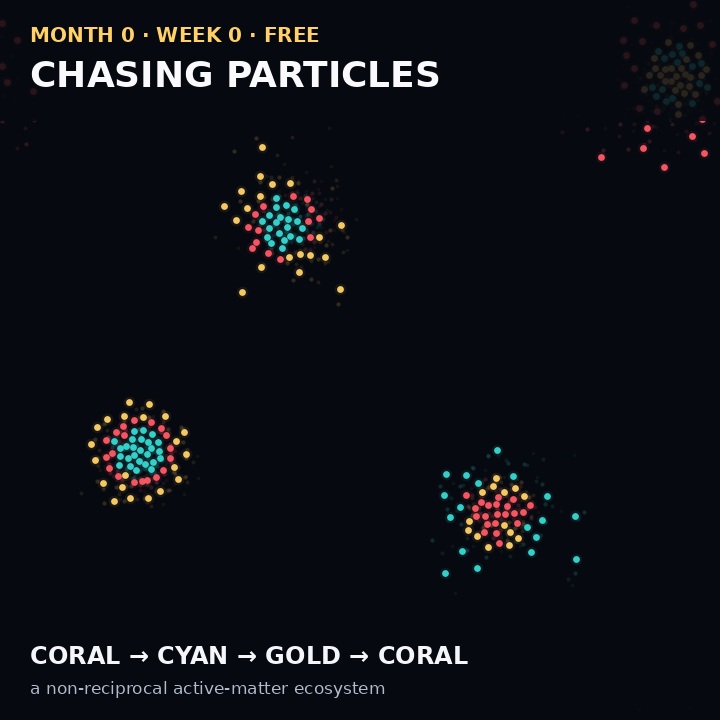 Chasing Particles simulation